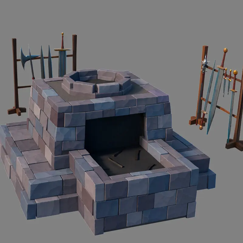 Forge — Set & Props work by Jose Fernández