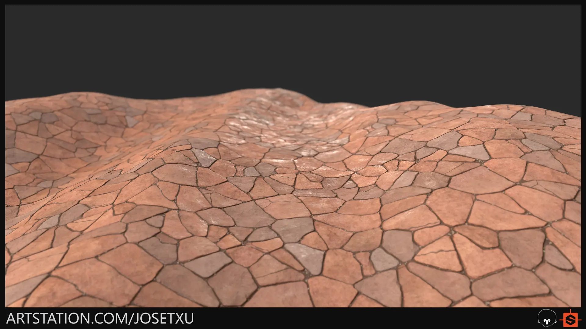 Stone Floor Material, procedural ground material by Jose Fernández